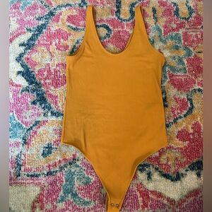 Abercrombie & Fitch Yellow Bodysuit One Piece